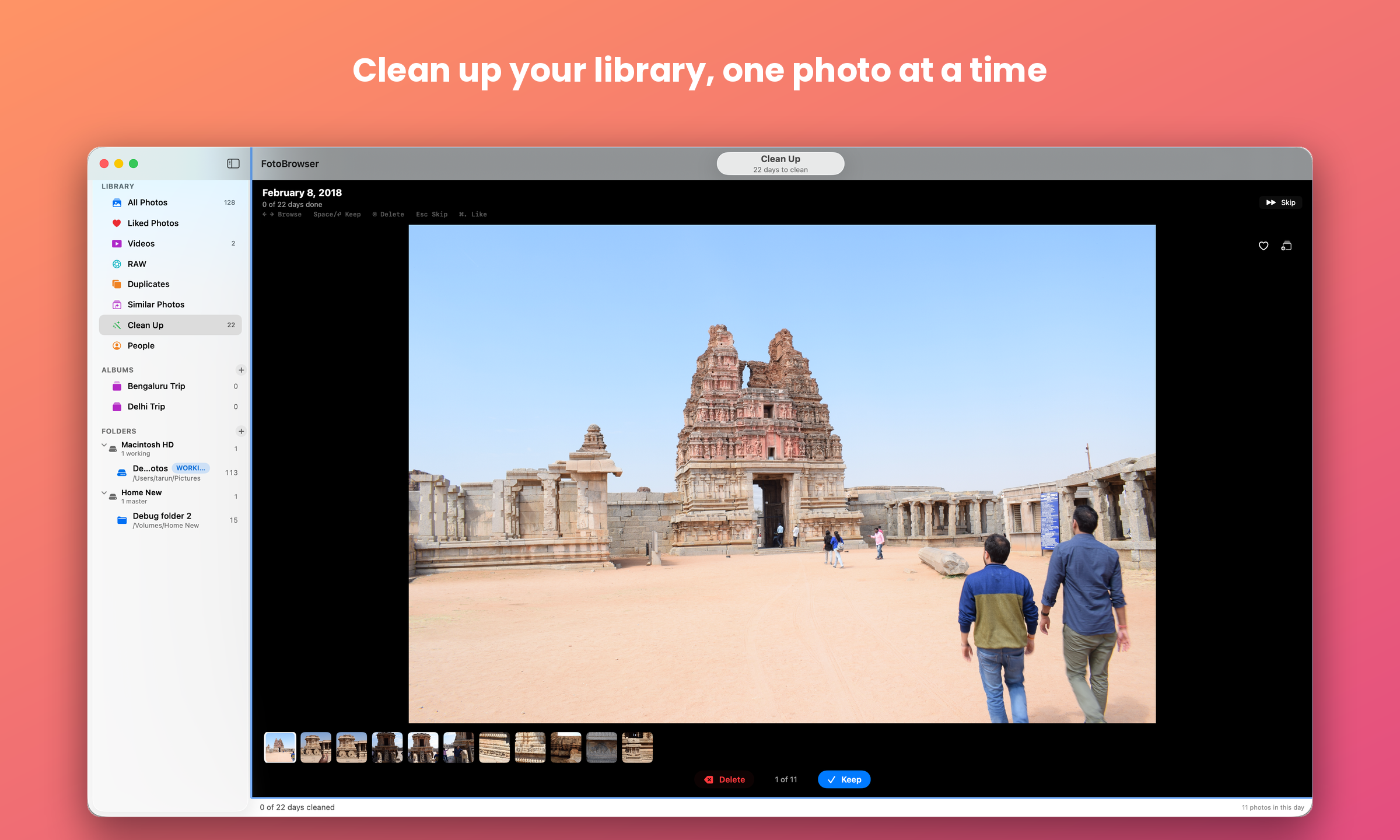 Clean up your library, one photo at a time